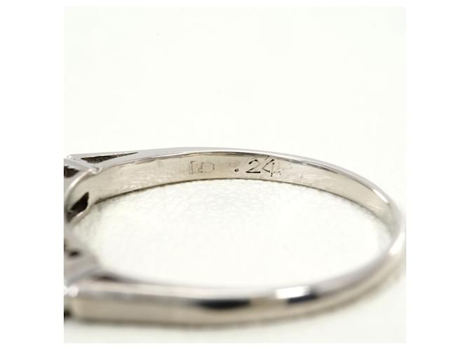 Autre Marque Platinring mit Diamant - Ansicht 4