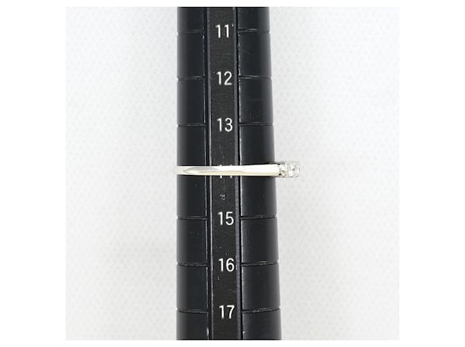 Autre Marque Platinring mit Diamant - Ansicht 6
