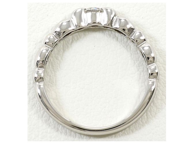 Autre Marque PT900 Platinring mit Diamant - Ansicht 2