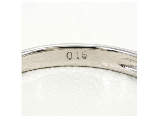 Autre Marque Platinring mit Diamant - Ansicht 5