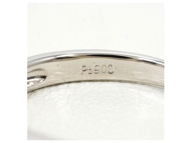 Autre Marque PT900 Platin-Ring mit Saphir - Ansicht 4