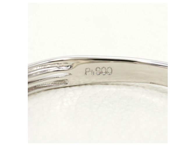 Autre Marque Anello a fascia in platino PT900 con diamante - vista 4