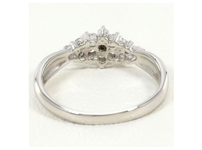 Autre Marque Anello a fascia in platino con diamante - vista 3