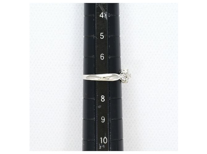 Autre Marque Anello a fascia in platino con diamante - vista 7