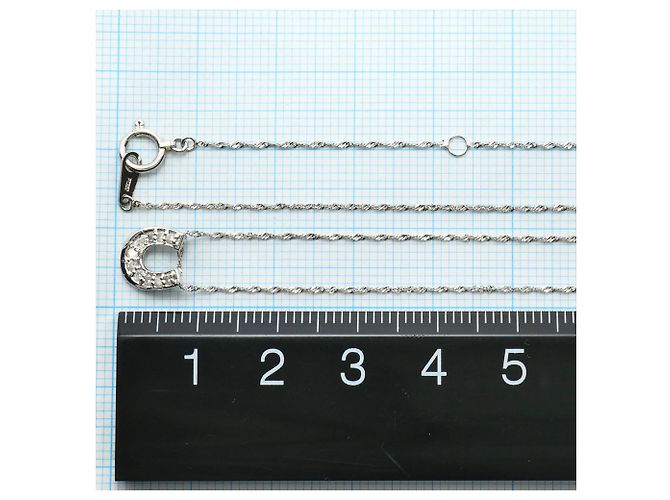 Autre Marque Elegante collana in platino e diamanti - vista 4