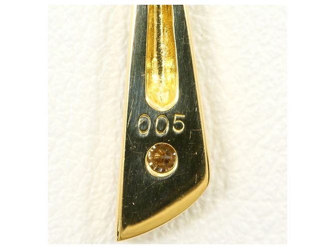 Autre Marque Orecchini a clip in oro giallo 18K con diamanti D'oro - vista 4