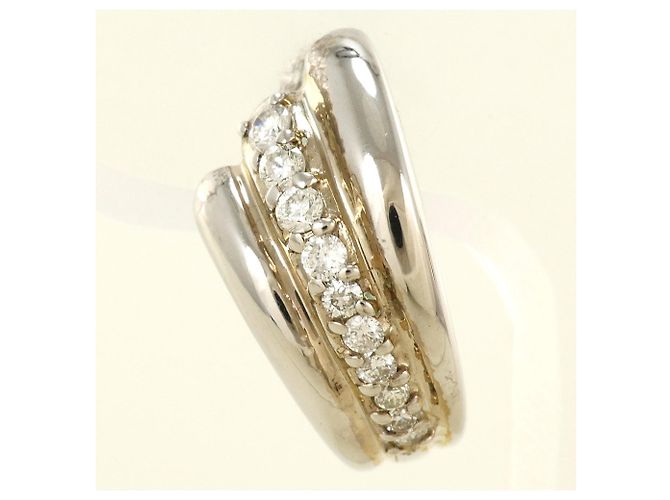 Autre Marque Orecchini a clip in oro bianco 18K e diamanti D'oro - vista 2