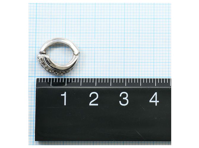 Autre Marque Orecchini a clip in oro bianco 18K e diamanti D'oro - vista 5