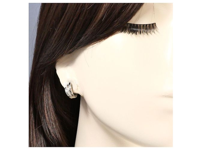 Autre Marque Orecchini a clip in oro bianco 18K e diamanti D'oro - vista 6