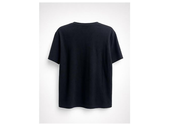 Camiseta Chanel Primavera 2020 de algodón negro con bordados - vista 4