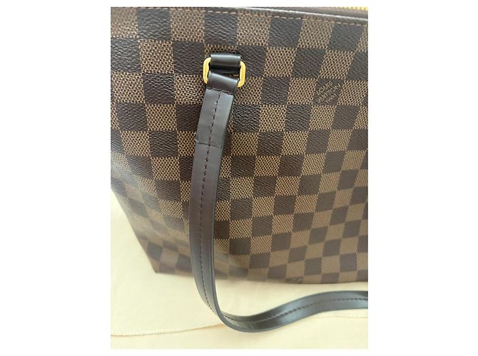 Louis Vuitton Iena PM Borsa Tote Damier Ebene Marrone - vista 13