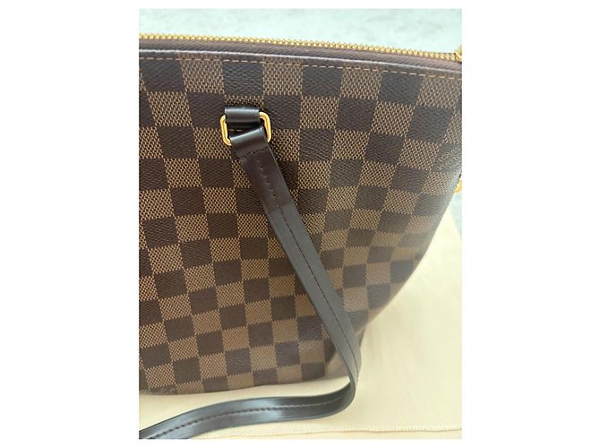 Louis Vuitton Iena PM Borsa Tote Damier Ebene Marrone - vista 14