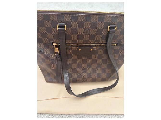 Louis Vuitton Iena PM Borsa Tote Damier Ebene Marrone - vista 15