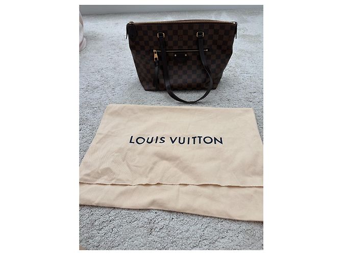 Louis Vuitton Iena PM Borsa Tote Damier Ebene Marrone - vista 2