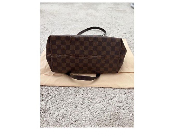 Louis Vuitton Iena PM Borsa Tote Damier Ebene Marrone - vista 4