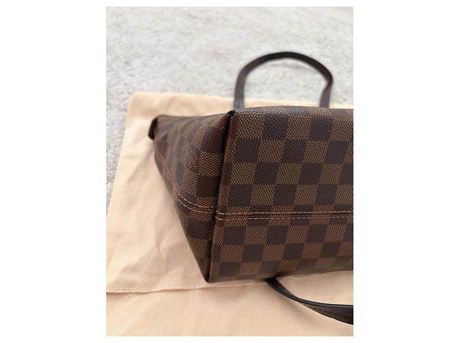 Louis Vuitton Iena PM Borsa Tote Damier Ebene Marrone - vista 6