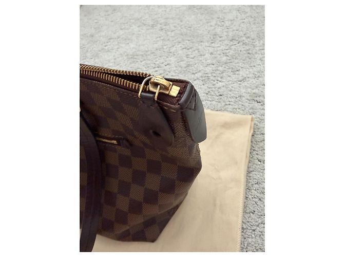 Louis Vuitton Iena PM Borsa Tote Damier Ebene Marrone - vista 7