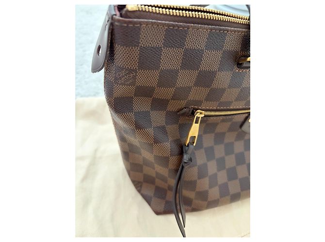 Louis Vuitton Iena PM Borsa Tote Damier Ebene Marrone - vista 8
