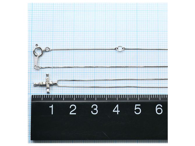 Autre Marque Collar de oro blanco de 18K con diamante Dorado - vista 4