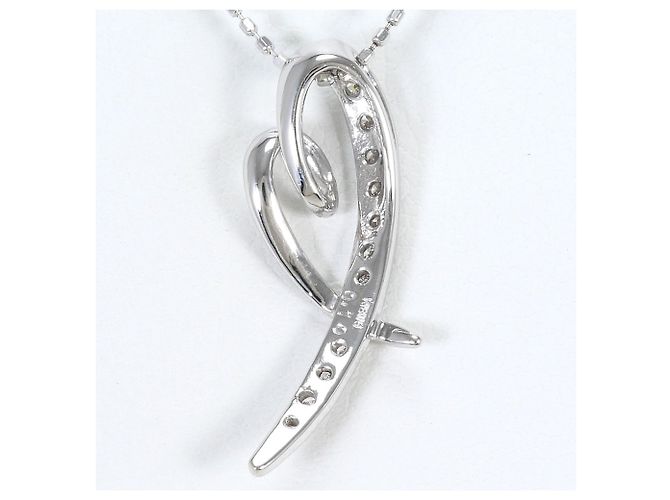 Autre Marque 18K Weißgoldkette mit Diamant Golden - Ansicht 3
