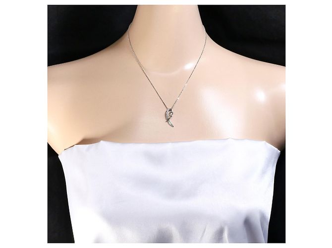 Autre Marque 18K Weißgoldkette mit Diamant Golden - Ansicht 5