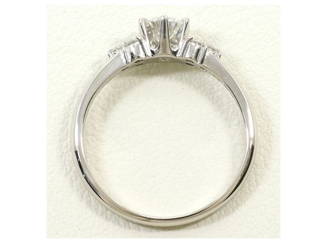 Autre Marque Platinring mit Diamanten - Ansicht 3