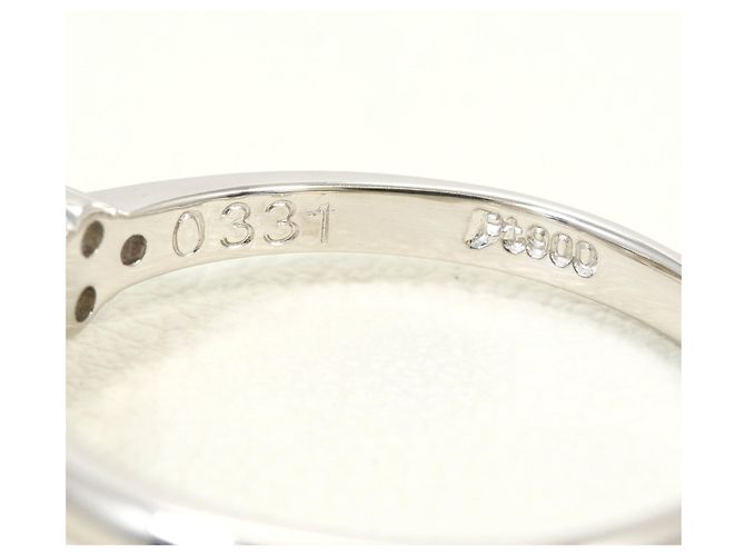 Autre Marque Platinring mit Diamanten - Ansicht 6