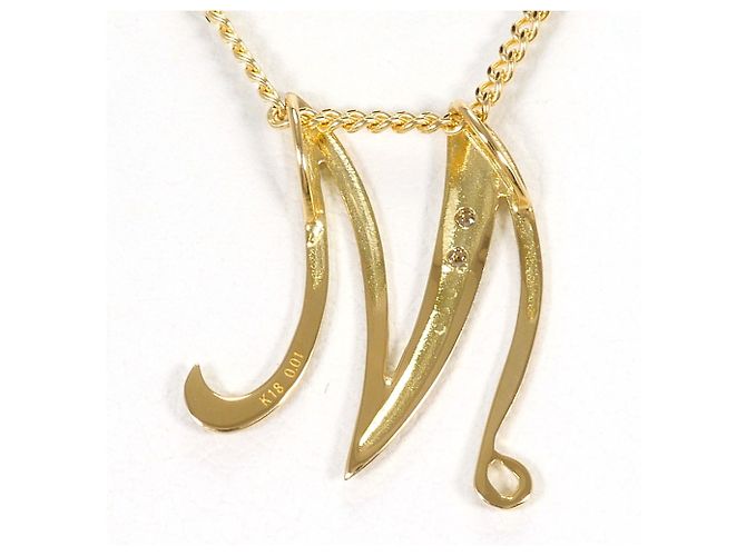 Autre Marque Collana in oro giallo 18K con diamante D'oro - vista 3