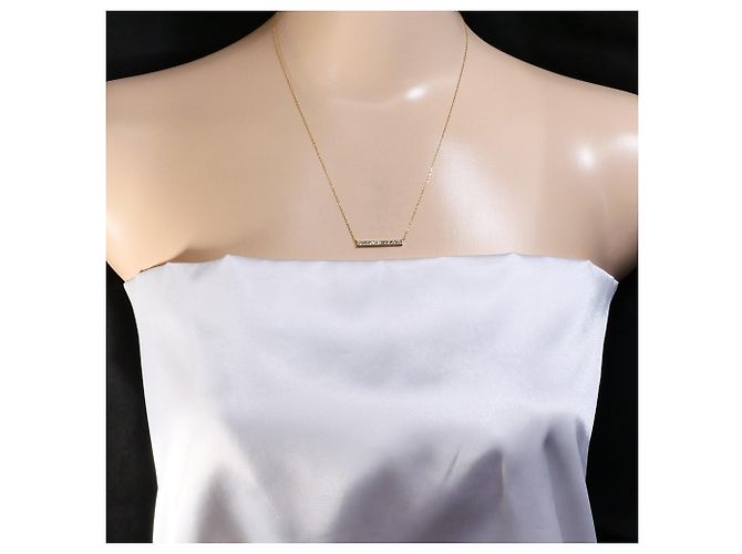 Autre Marque Elegante collana in oro giallo 18K con diamante D'oro - vista 5