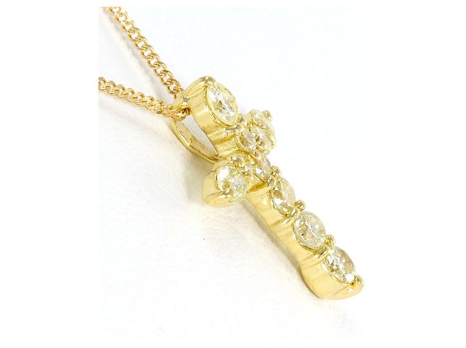 Autre Marque 18K Yellow Gold Necklace with Diamond Golden - view 2
