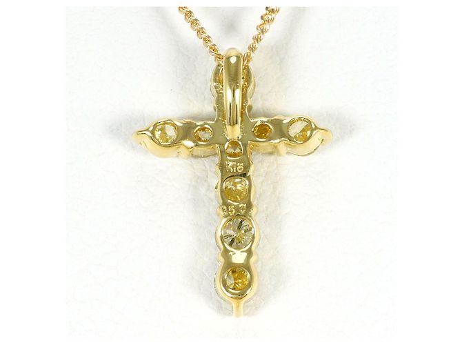 Autre Marque 18K Yellow Gold Necklace with Diamond Golden - view 3