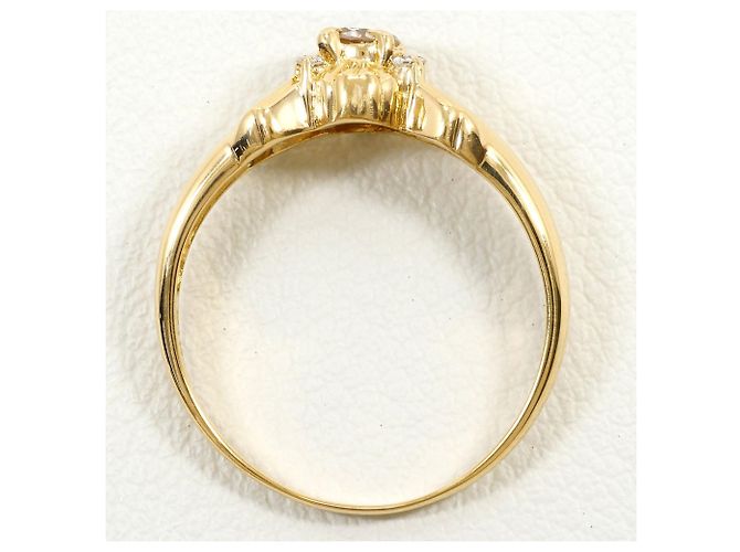 Autre Marque Anillo de banda en oro amarillo de 18K con diamante Dorado - vista 2