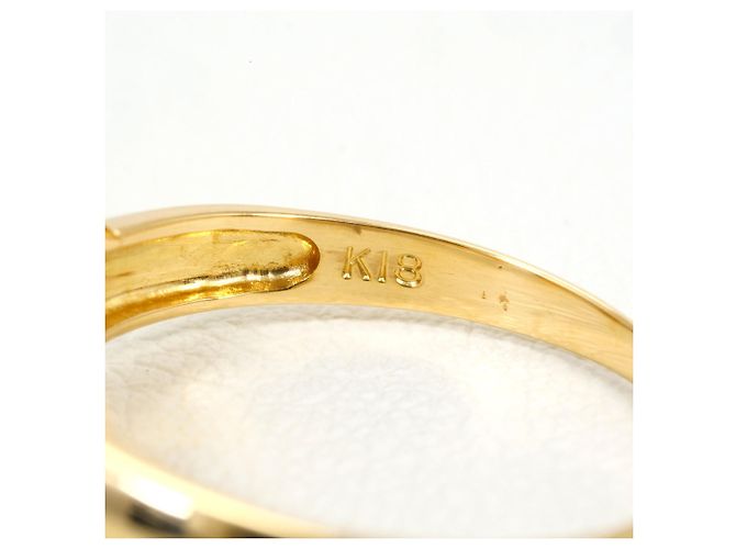 Autre Marque Anillo de banda en oro amarillo de 18K con diamante Dorado - vista 4