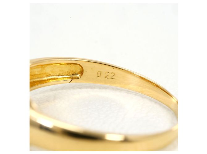 Autre Marque Anillo de banda en oro amarillo de 18K con diamante Dorado - vista 5