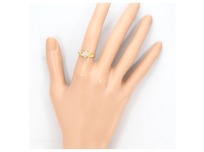 Autre Marque Anillo de banda en oro amarillo de 18K con diamante Dorado - vista 6