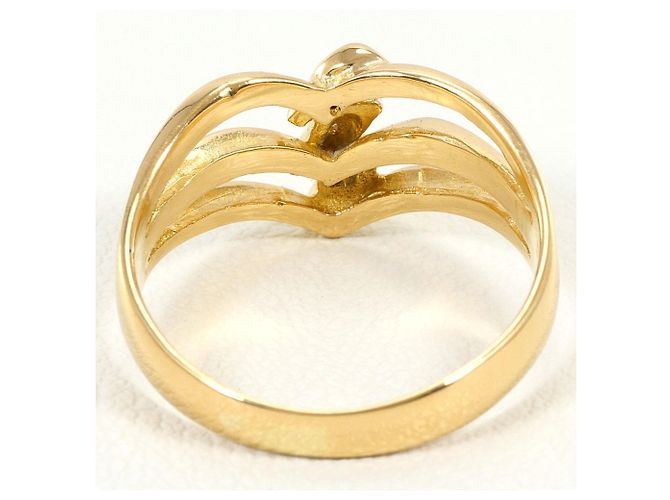 Autre Marque 18K Gelbgold-Ring mit Diamant Golden - Ansicht 3