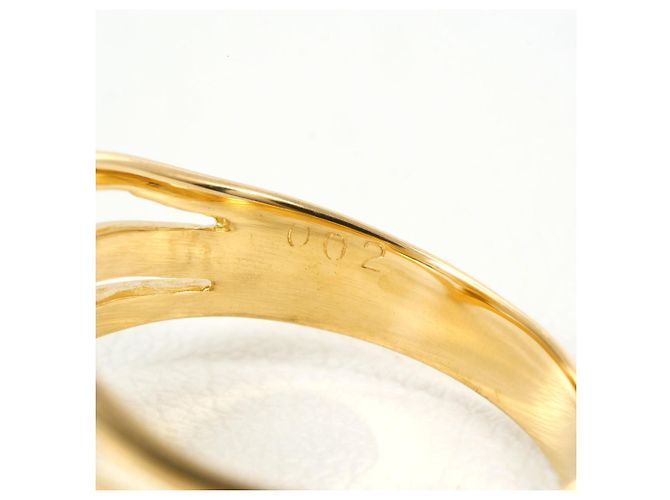 Autre Marque 18K Gelbgold-Ring mit Diamant Golden - Ansicht 4