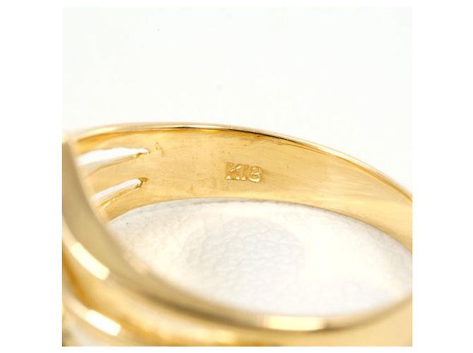 Autre Marque 18K Gelbgold-Ring mit Diamant Golden - Ansicht 5
