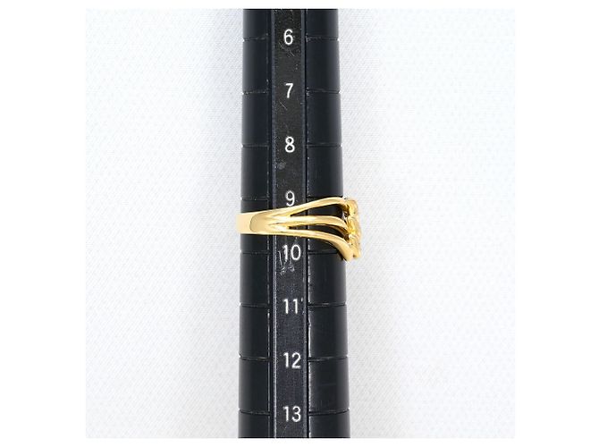 Autre Marque 18K Gelbgold-Ring mit Diamant Golden - Ansicht 7