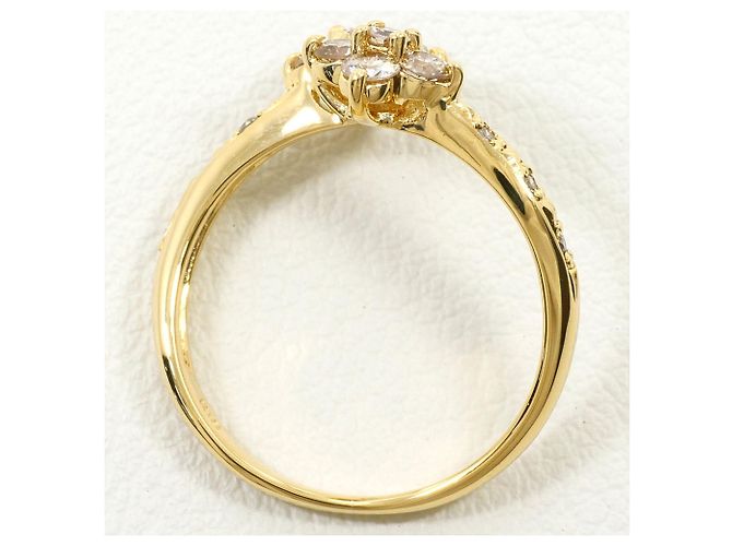Autre Marque 18K Gelbgold-Ring mit Diamant Golden - Ansicht 2