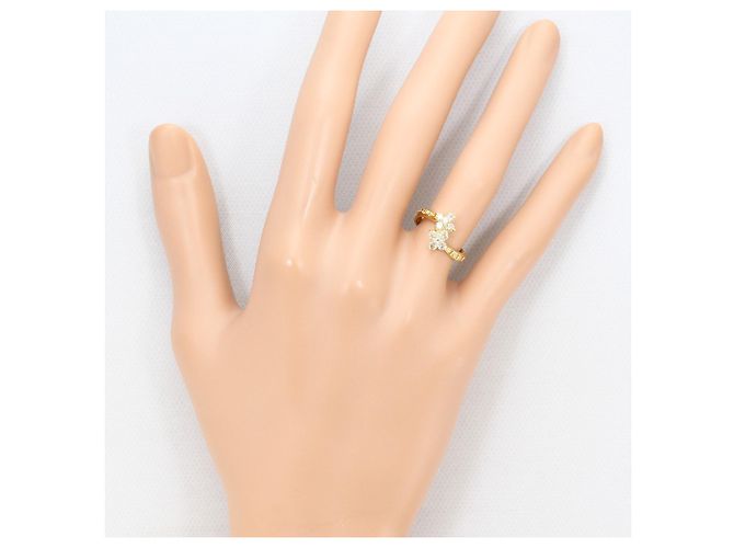 Autre Marque 18K Gelbgold-Ring mit Diamant Golden - Ansicht 5