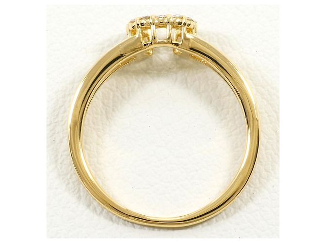 Autre Marque 18K Gelbgold-Ring mit Diamant Golden - Ansicht 2