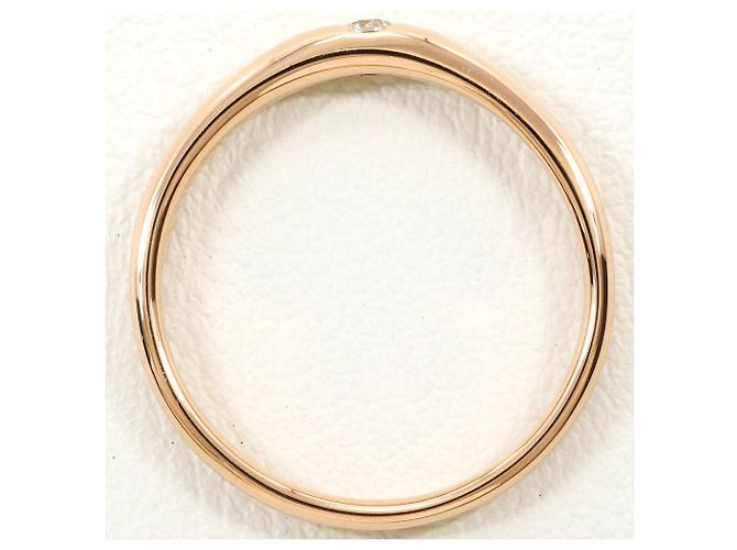 Autre Marque Anello a fascia in oro rosa 18K e diamanti D'oro - vista 2