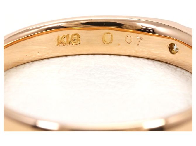 Autre Marque Anello a fascia in oro rosa 18K e diamanti D'oro - vista 4