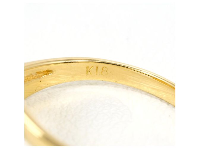 Autre Marque 18K Gelbgold- und Diamantring Golden - Ansicht 4