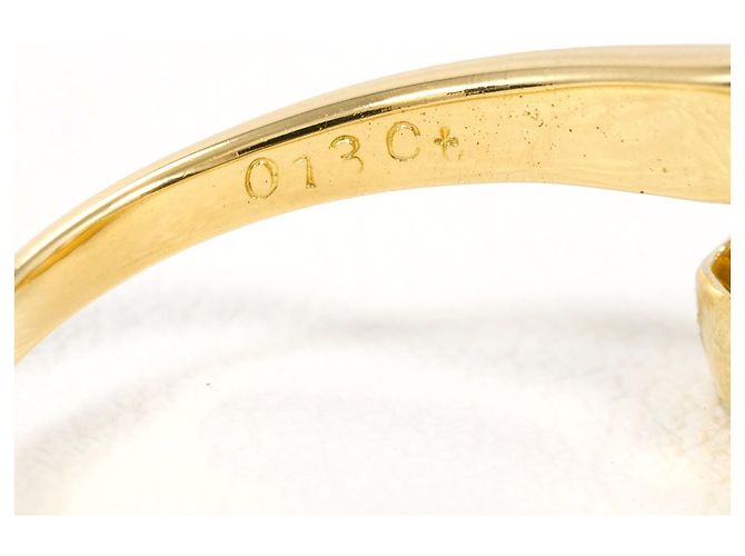 Autre Marque 18K Gelbgold- und Diamantring Golden - Ansicht 5