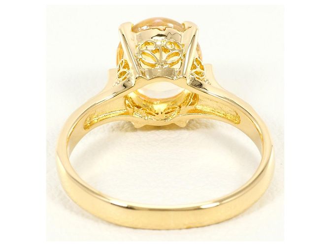 Autre Marque 18K Gelbgold-Ring mit Opal Golden - Ansicht 4