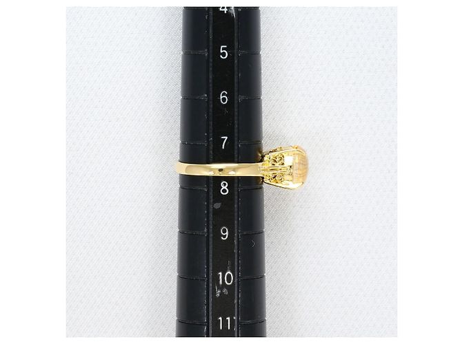 Autre Marque 18K Gelbgold-Ring mit Opal Golden - Ansicht 7