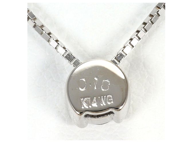 Autre Marque 14K Weißgoldkette mit Diamant Golden - Ansicht 3