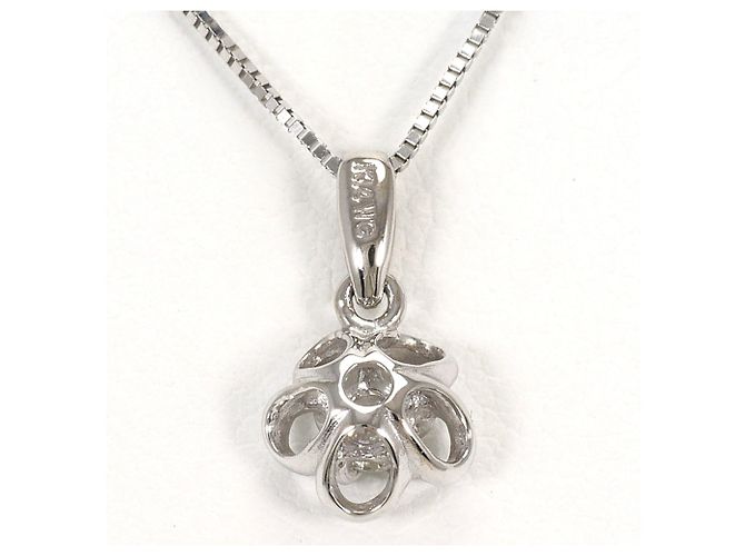 Autre Marque 14K Weißgoldkette mit Diamant Golden - Ansicht 3